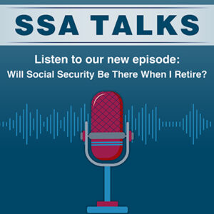 SSA Talks logo with microphone
